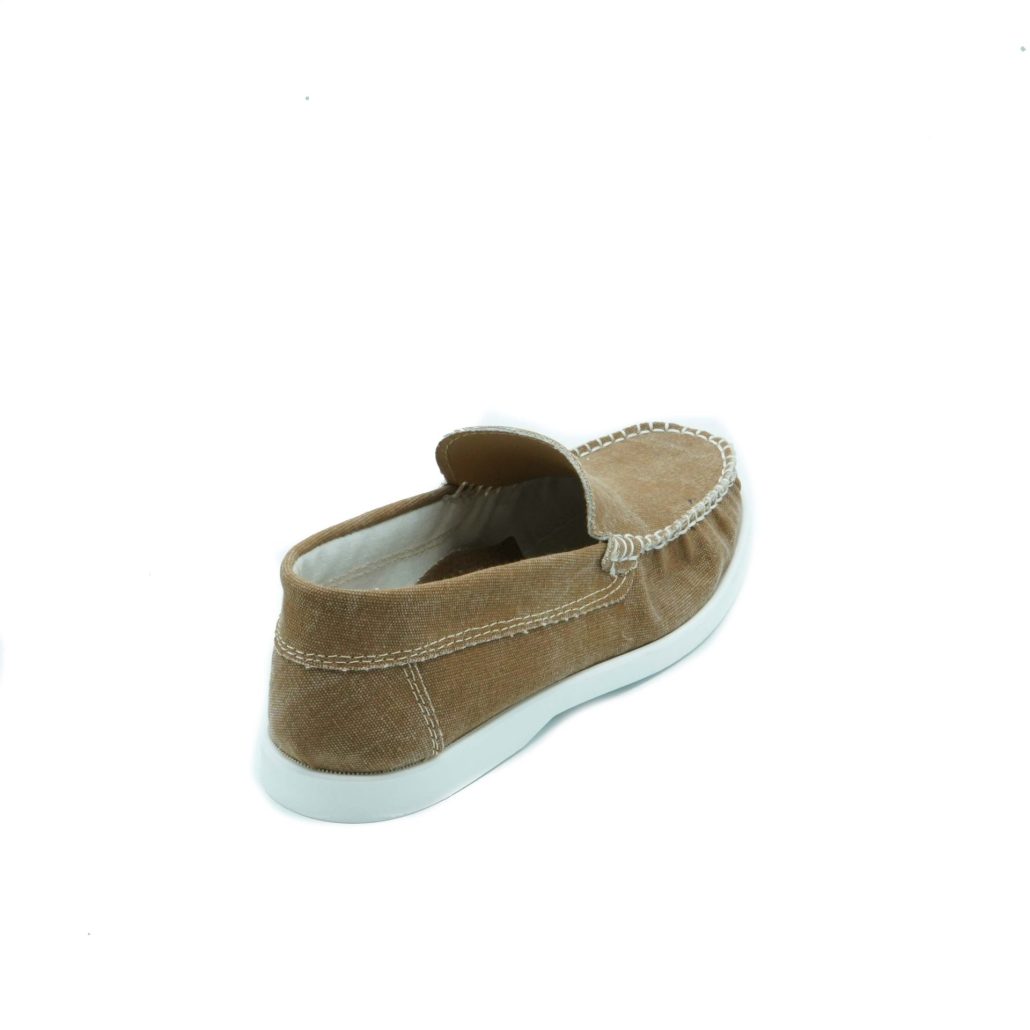 Lea Gu scarpa da barca in canvas, fondo gomma 15mm Liquidazione