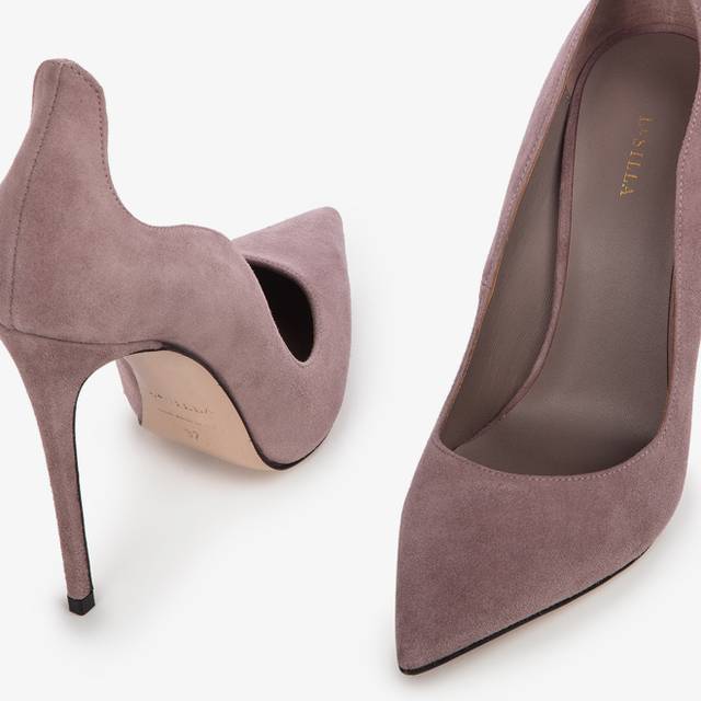 Le Silla Décolleté camoscio nude petra Comprare a buon mercato