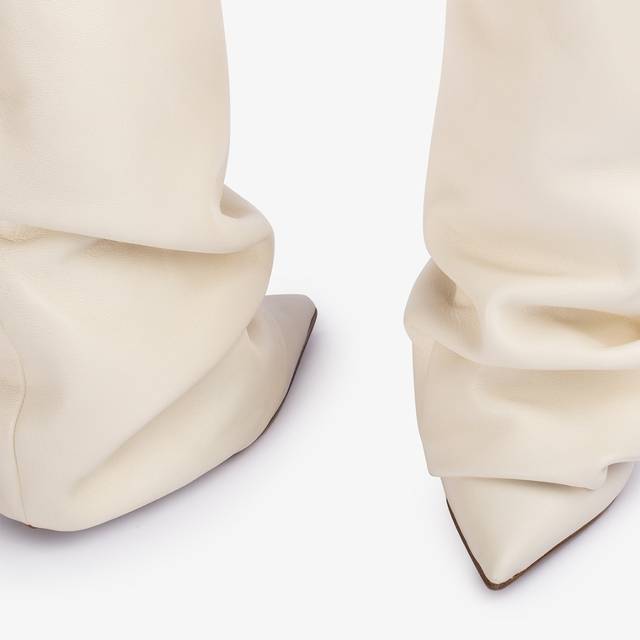 Le Silla Stivale con risvolto nappa bianco milk Ultimi due giorni