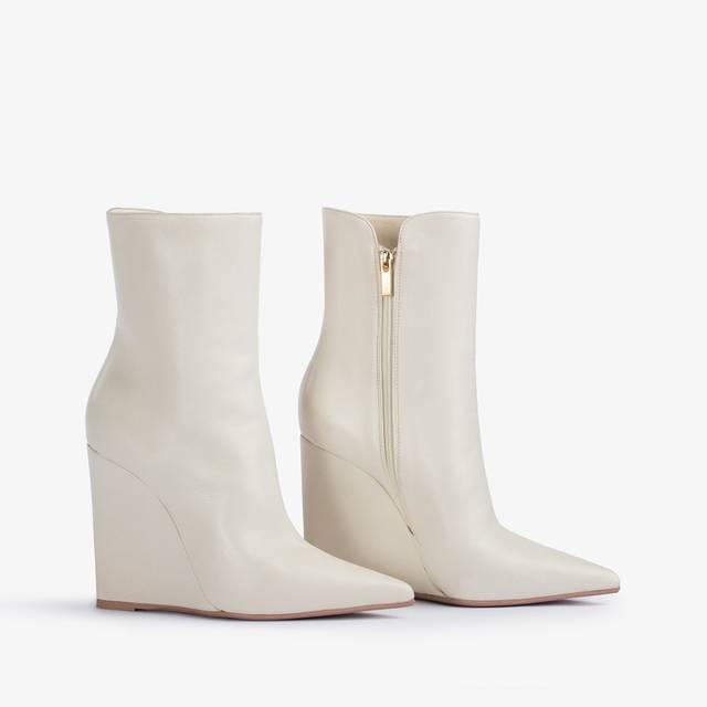 Le Silla Stivaletto con zeppa pelle bianco milk Offerta settimanale