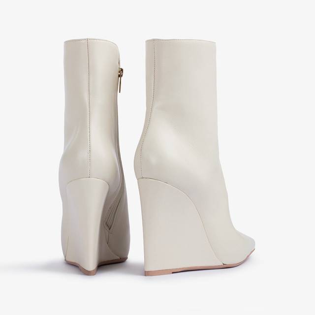 Le Silla Stivaletto con zeppa pelle bianco milk Offerta settimanale