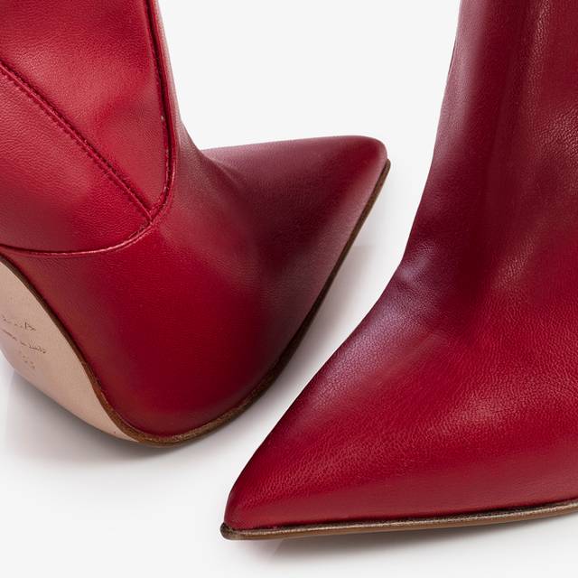 Le Silla Stivale sopra il ginocchio pelle vegan stretch rosso Ultimi tre giorni