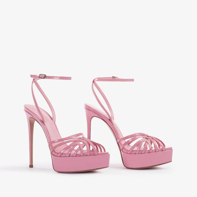 Le Silla Sandalo con plateau vernice rosa dea Offerta speciale della fabbrica