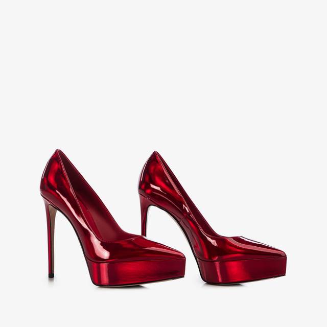 Le Silla Décolleté con plateau iridescente rosso rebel Nuovo
