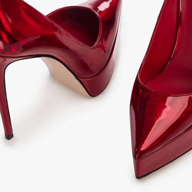 Le Silla Décolleté con plateau iridescente rosso rebel Nuovo
