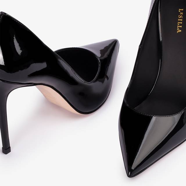 Le Silla Décolleté vernice nera Consegna Veloce