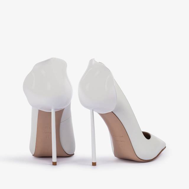 Le Silla Décolleté pelle bianca carta Online