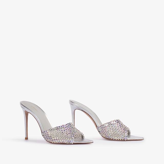 Le Silla Sandalo gioiello rete argento eclissi con Cristalli Outlet