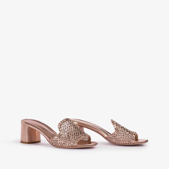 Le Silla Sandalo gioiello rete oro rosa Saldi