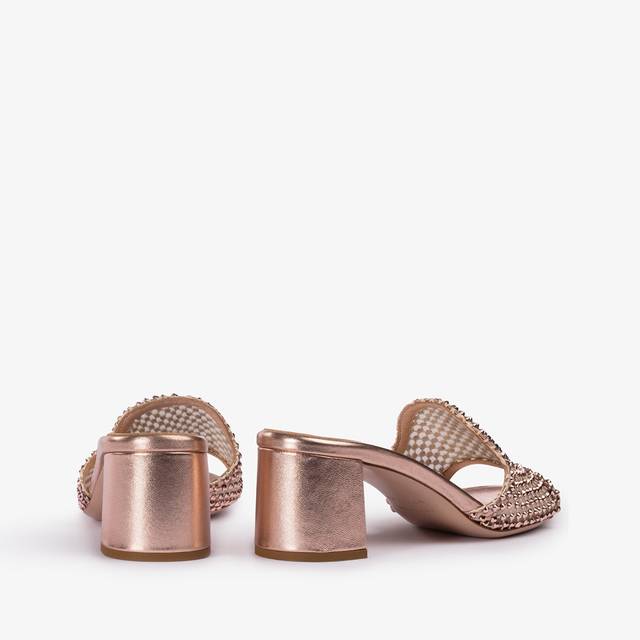 Le Silla Sandalo gioiello rete oro rosa Saldi
