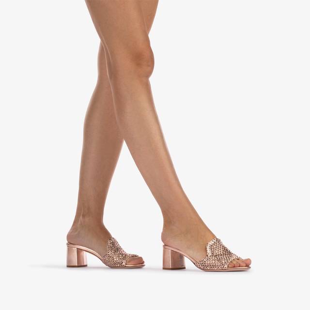 Le Silla Sandalo gioiello rete oro rosa Saldi