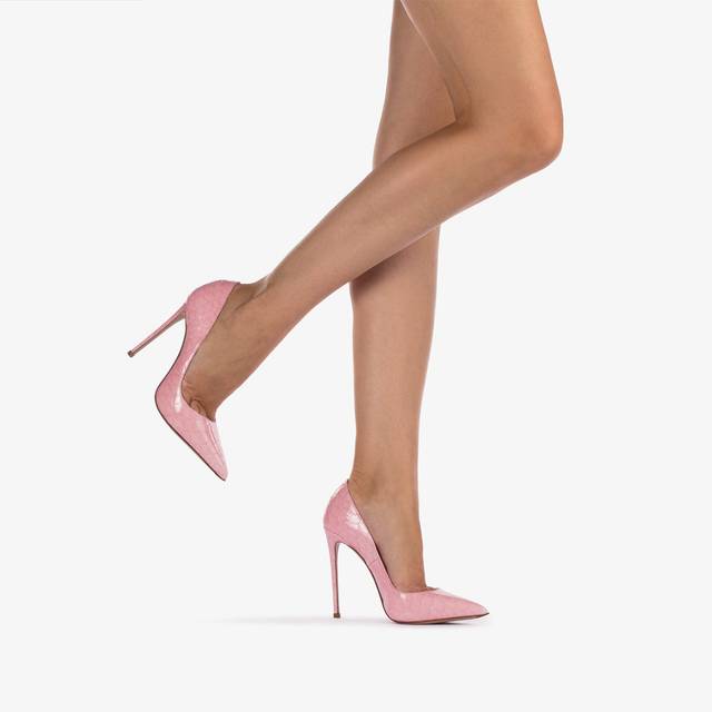 Le Silla Décolleté stampa cocco rosa dea Saldi Di Fabbrica