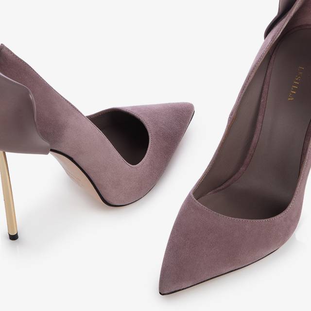 Le Silla Décolleté camoscio nude petra Moda