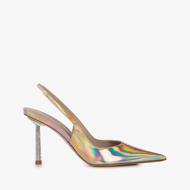 Le Silla Slingback iridescente nude Prezzo di fabbrica