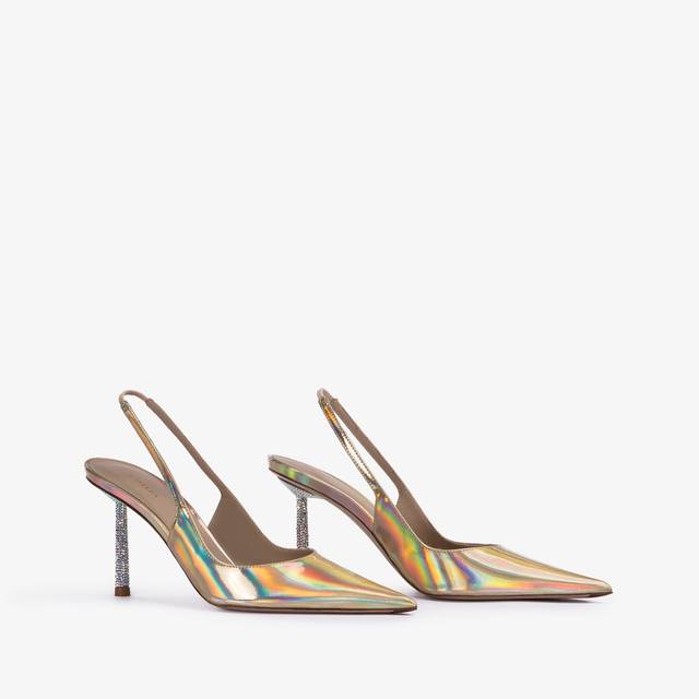 Le Silla Slingback iridescente nude Prezzo di fabbrica