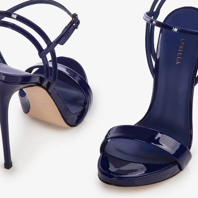 Le Silla Sandalo vernice blu lazuli Fornitura limitata