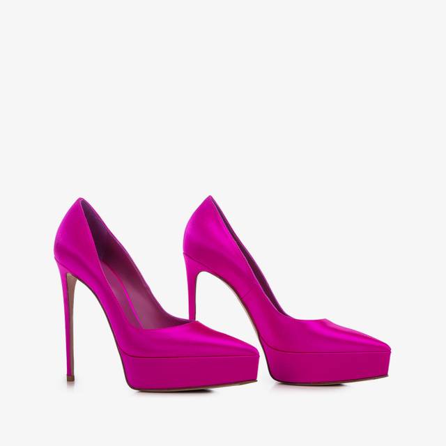 Le Silla Décolleté con plateau raso fucsia bouganville Latest fashion