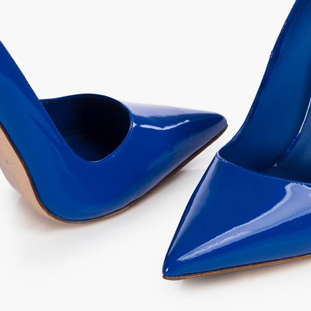 Le Silla Décolleté vernice blu persia Offerta temporanea