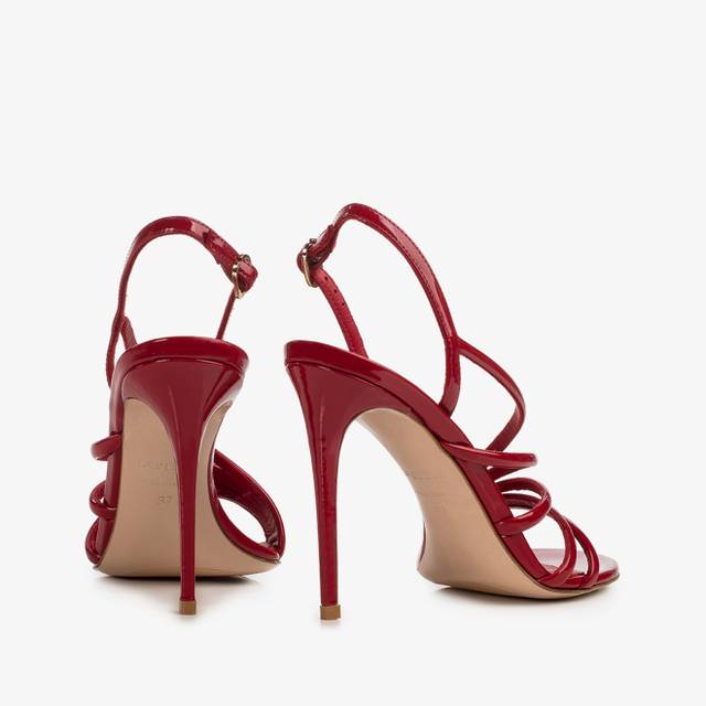 Le Silla Sandalo vernice rosso Grandi sconti