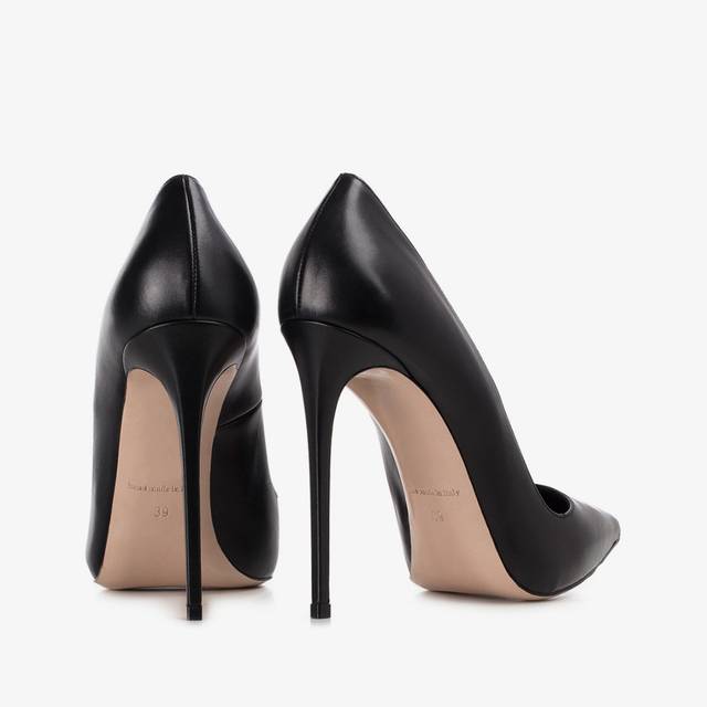 Le Silla Décolleté pelle nera Offerte stagionali