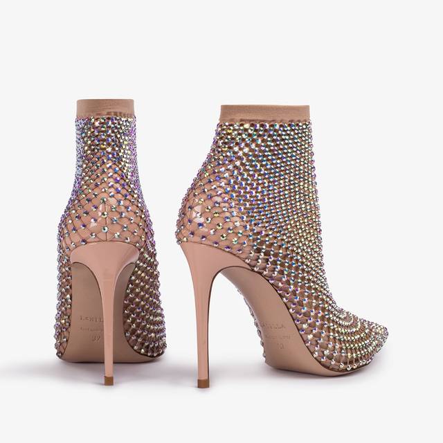Le Silla Stivaletto calza nude skin e Cristalli Fino al 55% di sconto