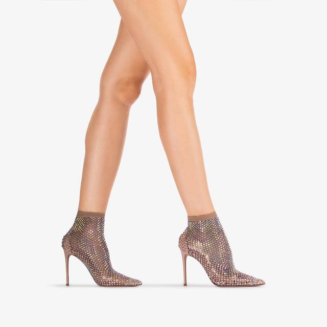 Le Silla Stivaletto calza nude skin e Cristalli Fino al 55% di sconto