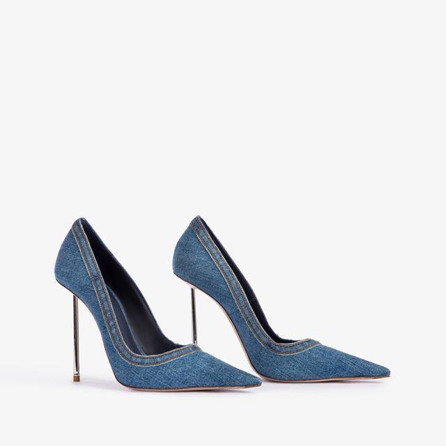 Le Silla Décolleté denim blu Officina