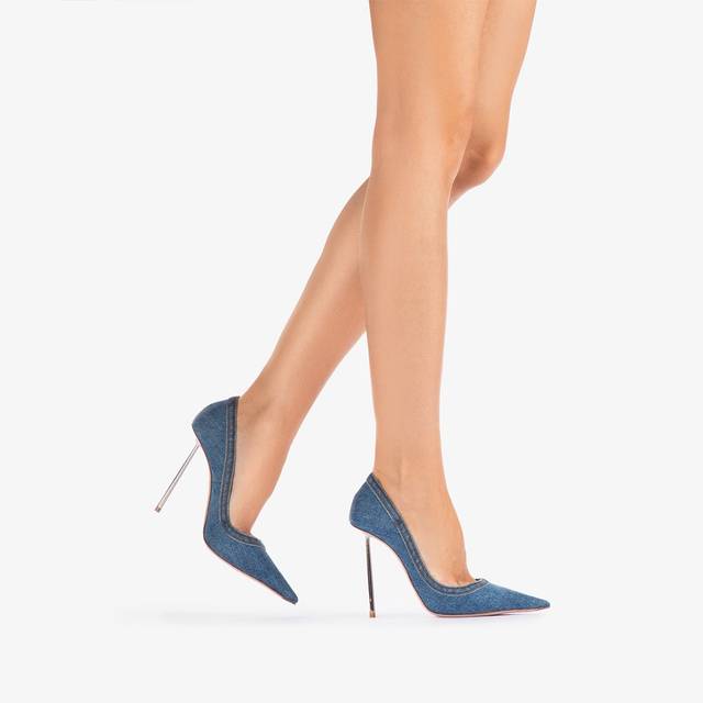Le Silla Décolleté denim blu Officina