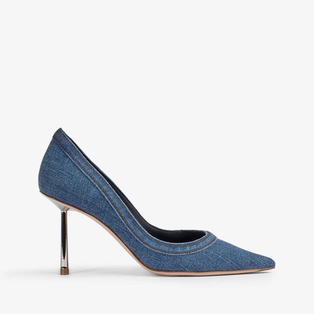 Le Silla Décolleté denim blu