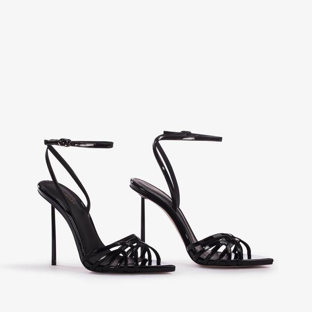 Le Silla Sandalo vernice nera Nuovo
