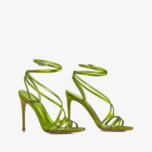 Le Silla Sandalo raso verde tokyo Consegna Veloce