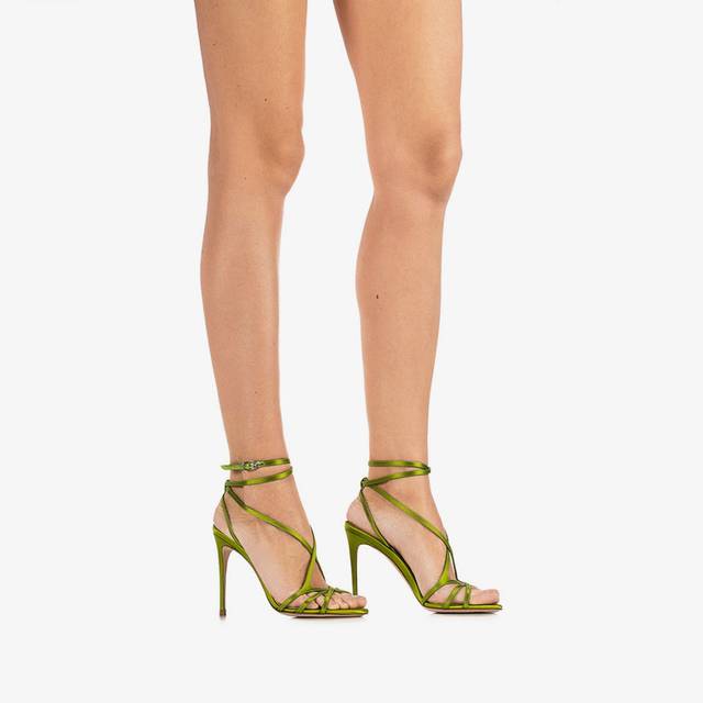 Le Silla Sandalo raso verde tokyo Consegna Veloce