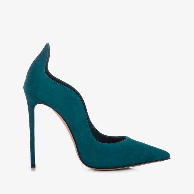 Le Silla Décolleté camoscio verde rasputin Prezzo Ridotto