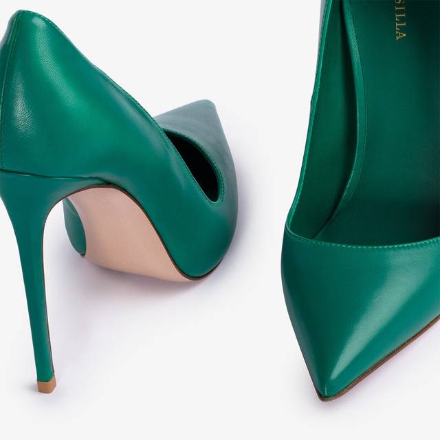 Le Silla Décolleté pelle verde golf Sottocosto