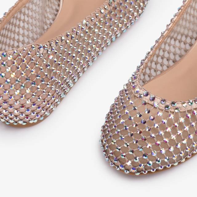 Le Silla Ballerina gioiello rete nude skin con Cristalli Offerta