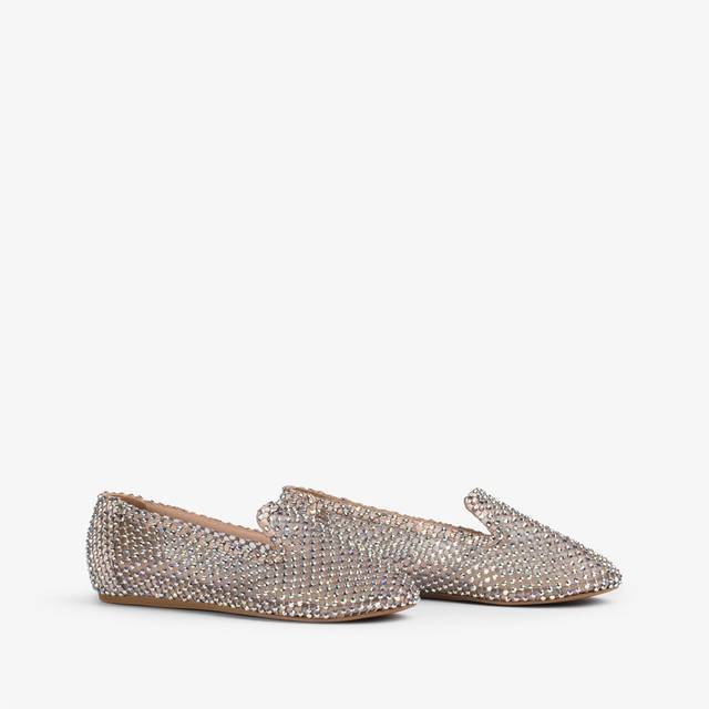 Le Silla Slipper gioiello rete nude skin e Cristalli Economico