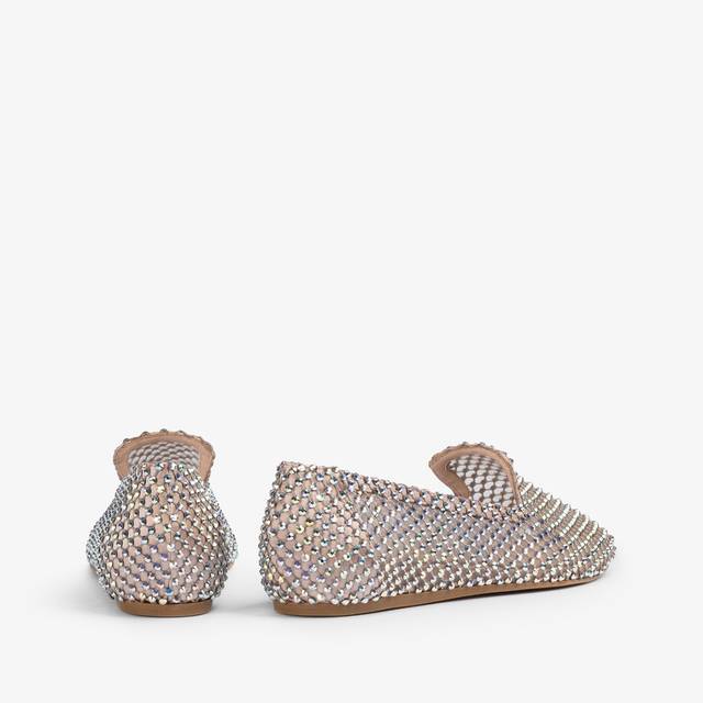 Le Silla Slipper gioiello rete nude skin e Cristalli Economico