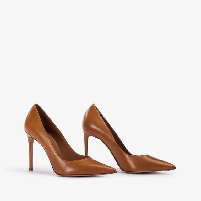 Le Silla Décolleté pelle marrone cuba Vendita Calda