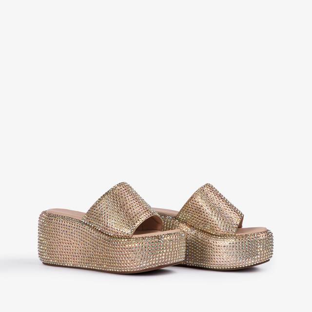 Le Silla Sandalo zeppa cristalli nude phard Vendite Flash
