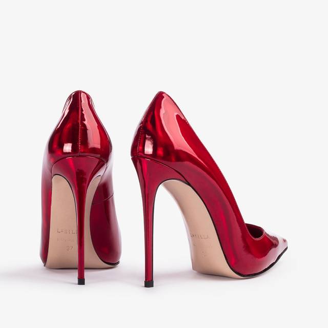 Le Silla Décolleté iridescente rossa rebel In Saldo