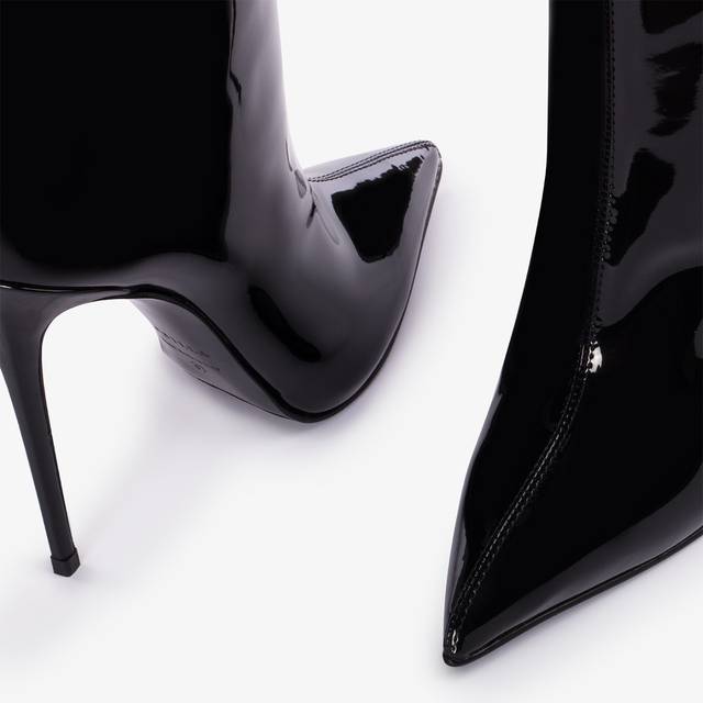 Le Silla Stivale al ginocchio vinile nero Vendita calda