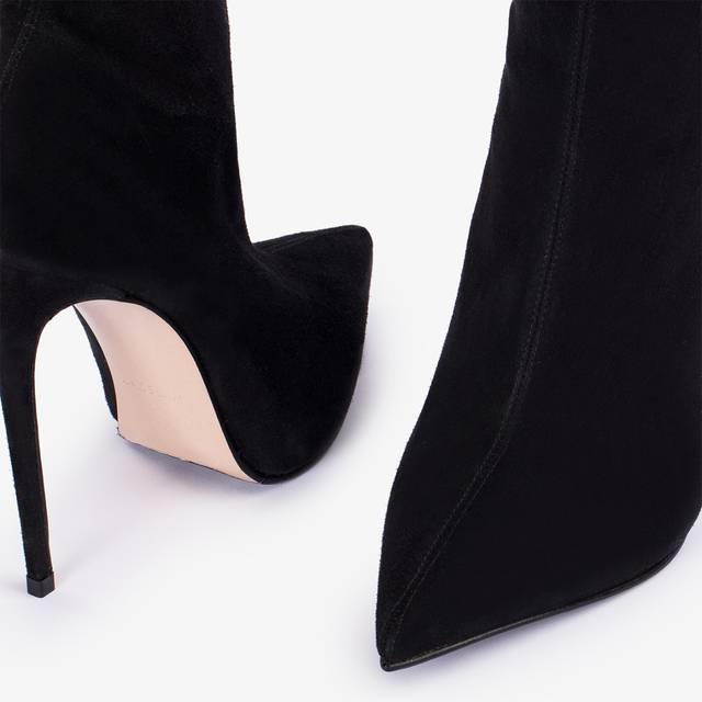 Le Silla Stivaletto camoscio stretch nero Latest fashion