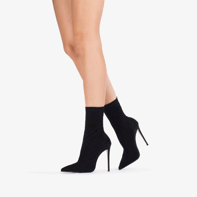 Le Silla Stivaletto camoscio stretch nero Latest fashion