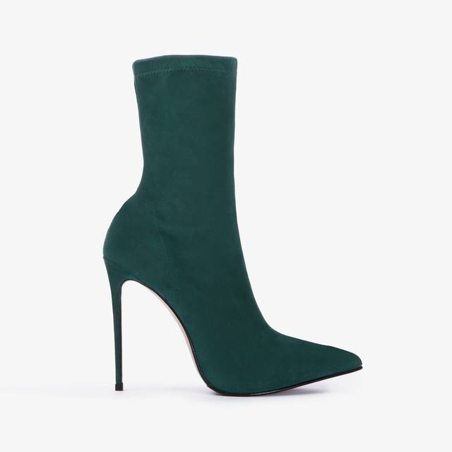 Le Silla Stivaletto camoscio stretch verde balance