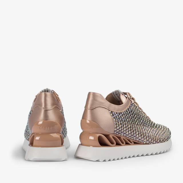 Le Silla Sneaker rete nude skin e Cristalli Lightning offer