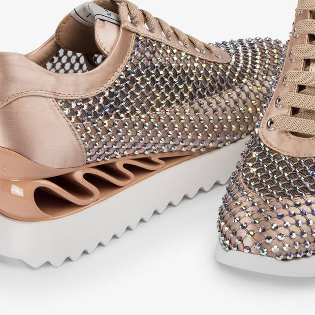Le Silla Sneaker rete nude skin e Cristalli Lightning offer