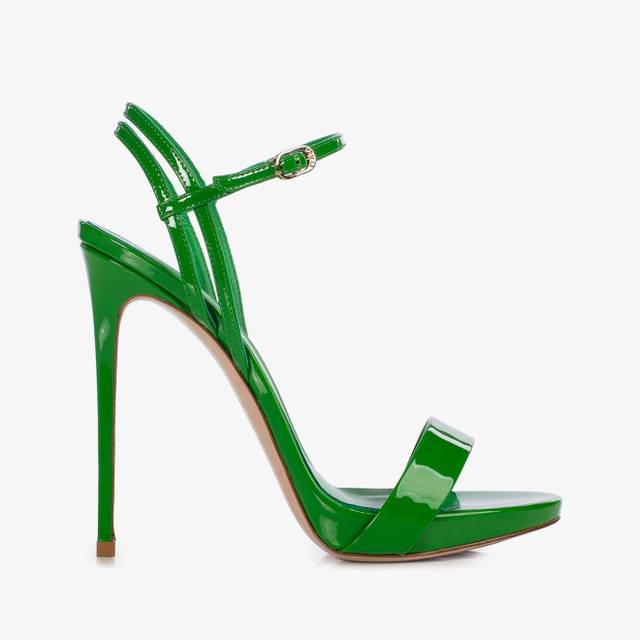 Le Silla Sandalo vernice verde emerald Offerte stagionali