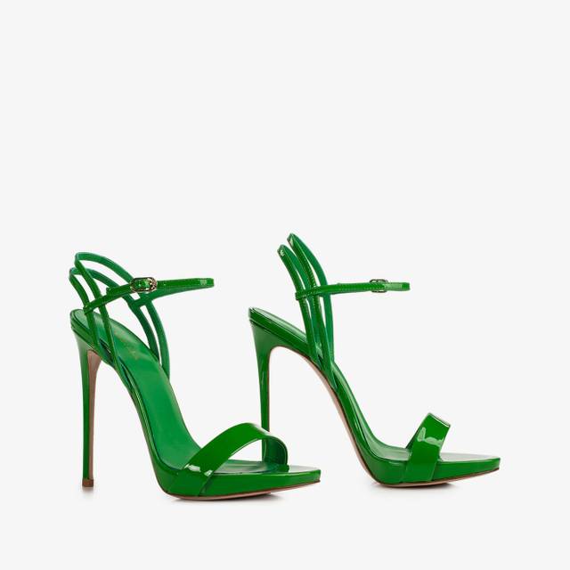 Le Silla Sandalo vernice verde emerald Offerte stagionali