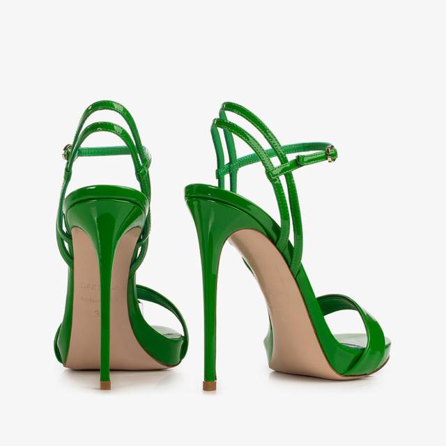 Le Silla Sandalo vernice verde emerald Offerte stagionali