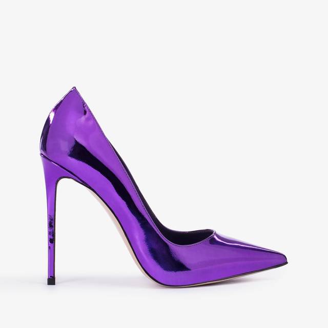 Le Silla Décolleté metallizzata viola kamala Offerte giornaliere